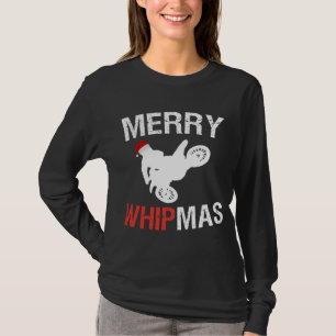 Funny Christmas Art Gift Dirt Bike Motocross Rider T-Shirt