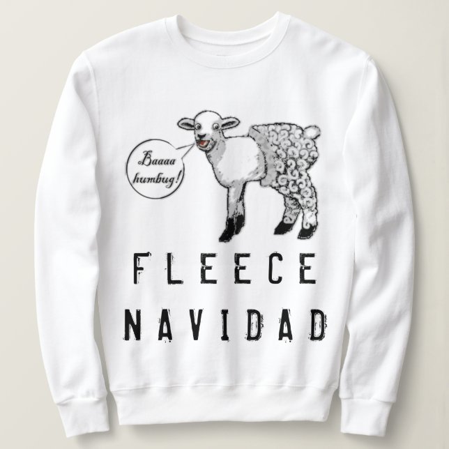Funny Christmas Bah Humbug Sweatshirt (Design Front)