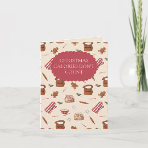 Funny Christmas Baking Gingerbread Card