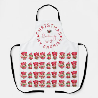 Funny Christmas Baking with my Gnomies Apron