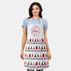 Funny Christmas Baking with my Gnomies Apron