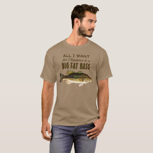 Funny Christmas Bass Fishing T-Shirt