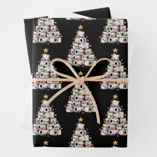 Funny Christmas Bathroom Toilet Paper Tree Humour