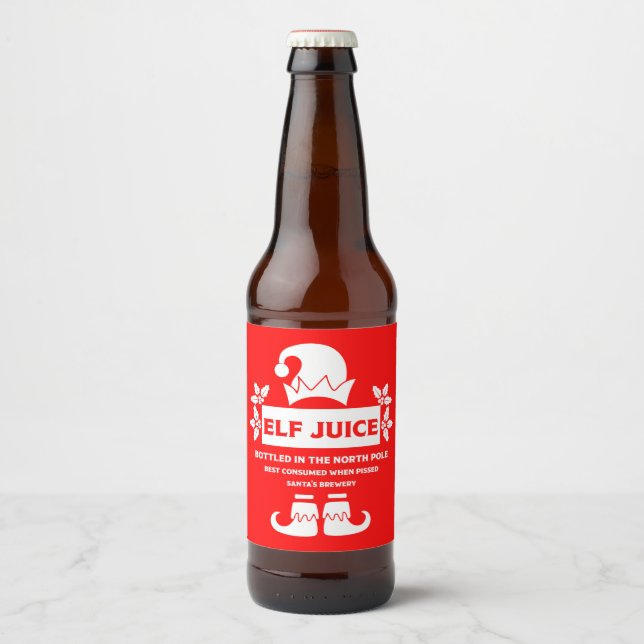 Funny Christmas Beer Labels (Front)