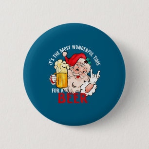 Funny Christmas Beer Meme Most Wonderful For Craft 6 Cm Round Badge