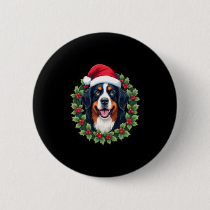 Funny Christmas Bernese Mountain Dog Tank Top 6 Cm Round Badge