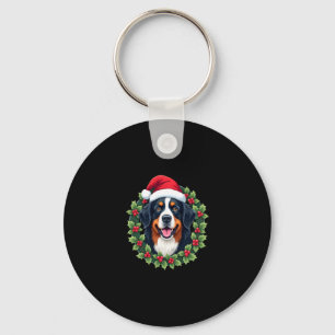 Funny Christmas Bernese Mountain Dog Tank Top Key Ring