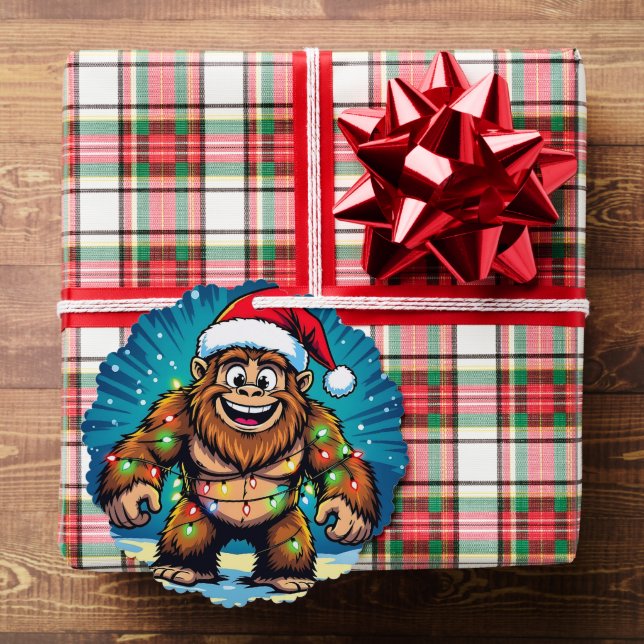 Funny Christmas Bigfoot Sasquatch Tree Decoration Card (Insitu (Gift))