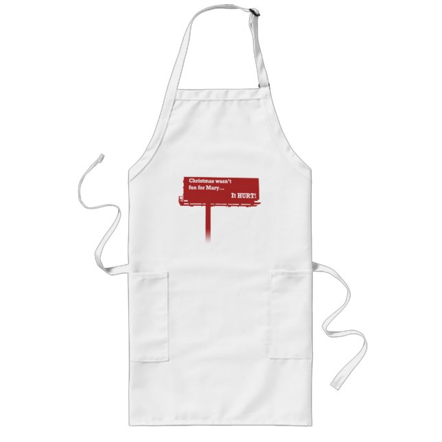 Funny Christmas Billboard apron (Front)