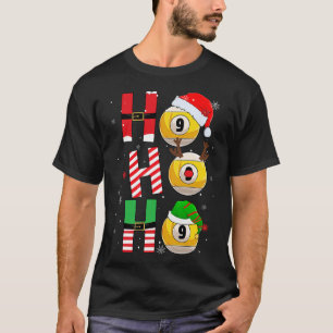 Funny Christmas Billiards Ho Ho Ho Xmas Matching P T-Shirt