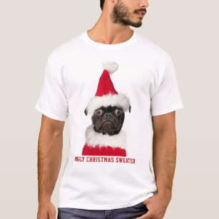 black pug christmas sweater