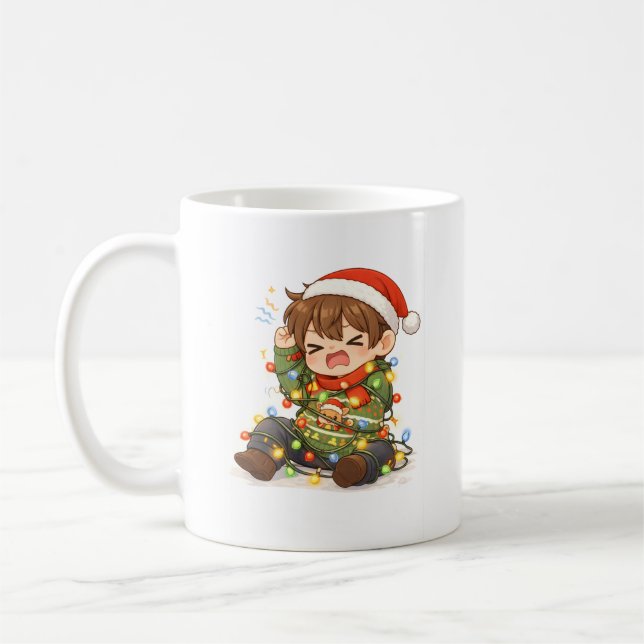 Funny Christmas Boy Mug (Left)