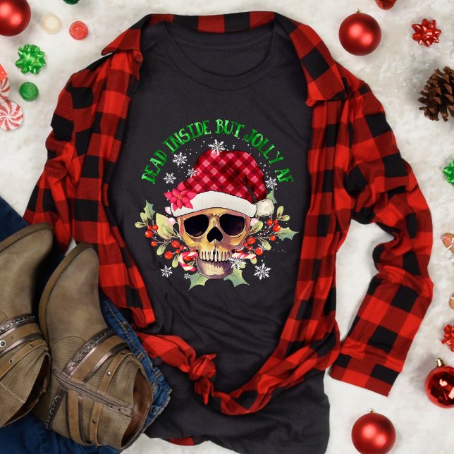 Funny Christmas But Jolly Af Skull T-Shirt (Creator Uploaded)