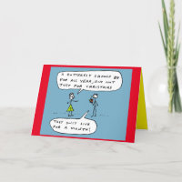 Funny Christmas Butterfly cartoon joke