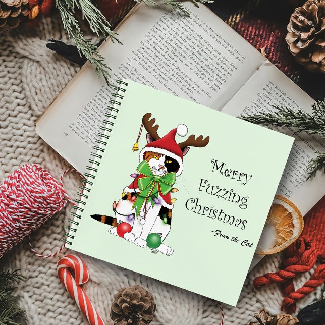 Funny Christmas Calico Cat Notebook (Creator Uploaded)