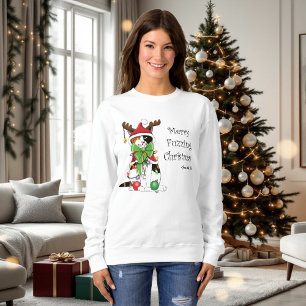 Funny Christmas Calico Cat Sweatshirt