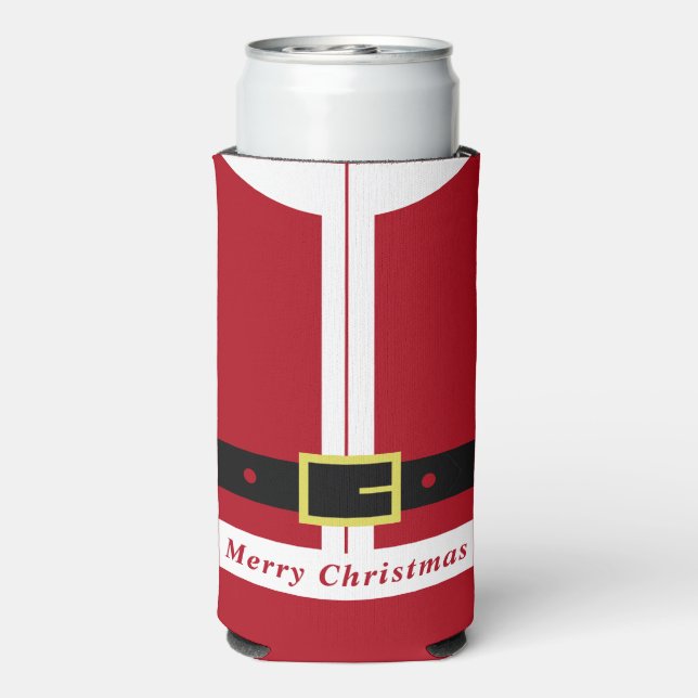 Funny Christmas Can Cooler Santa Claus Gift (Seltzer Back)