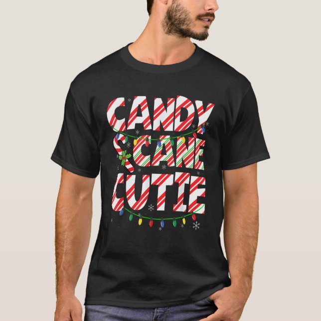 Funny Christmas Candy Cane Lover Crew Xmas Candy C T-Shirt (Front)