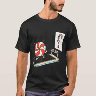 Funny Christmas Candy Cane Peppermint Candy Humor  T-Shirt