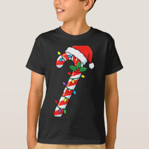 Funny Christmas Candy Canes Santa Xmas Kids Men Wo T-Shirt