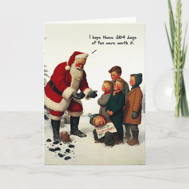 Funny Christmas Card - 364 Days of Fun (Front)