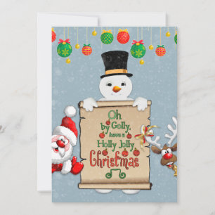 Funny Christmas card Christmas greeting card