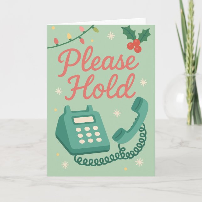 Funny Christmas Card for Front Desk Worker (Front)