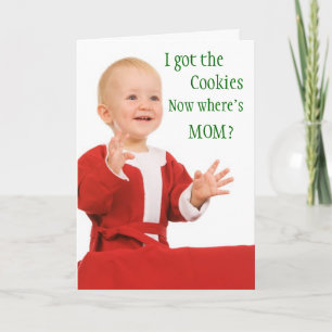 Funny Christmas card from the baby