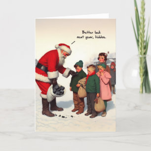 Funny Christmas Card - Gifts from Santa