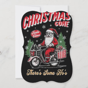 Funny Christmas Card - Santa Claus Holiday Humour 