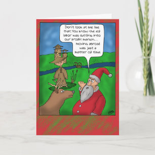 Funny Christmas Cards: Christmas Abroad Holiday Card