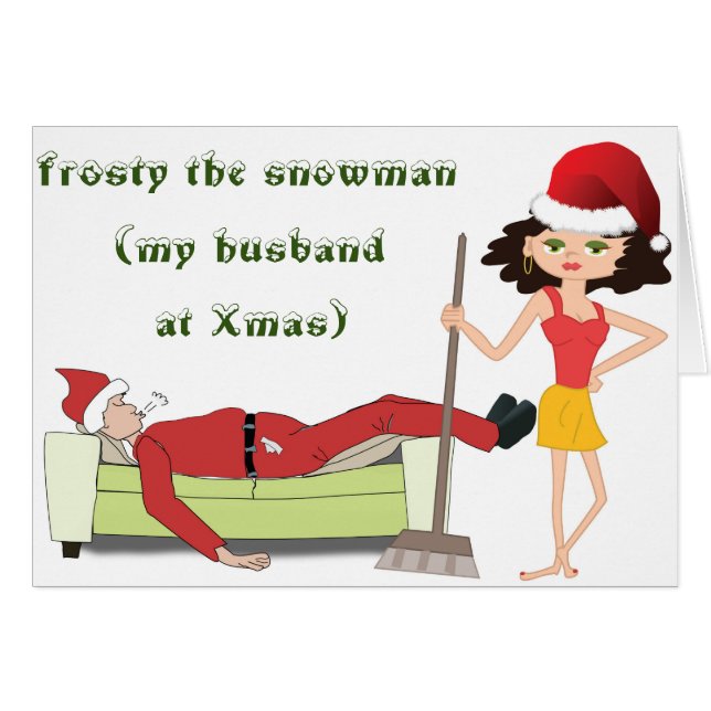 Funny Christmas Cards - Customised - Gifts (Front Horizontal)