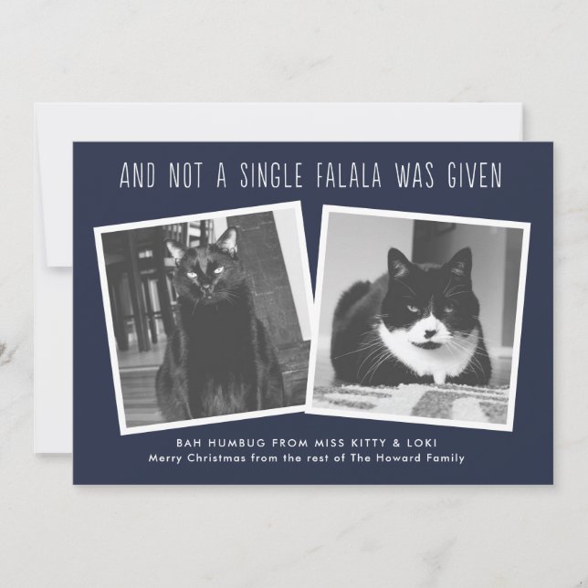 Funny Christmas Cards for Naughty Pet Owners (Front)