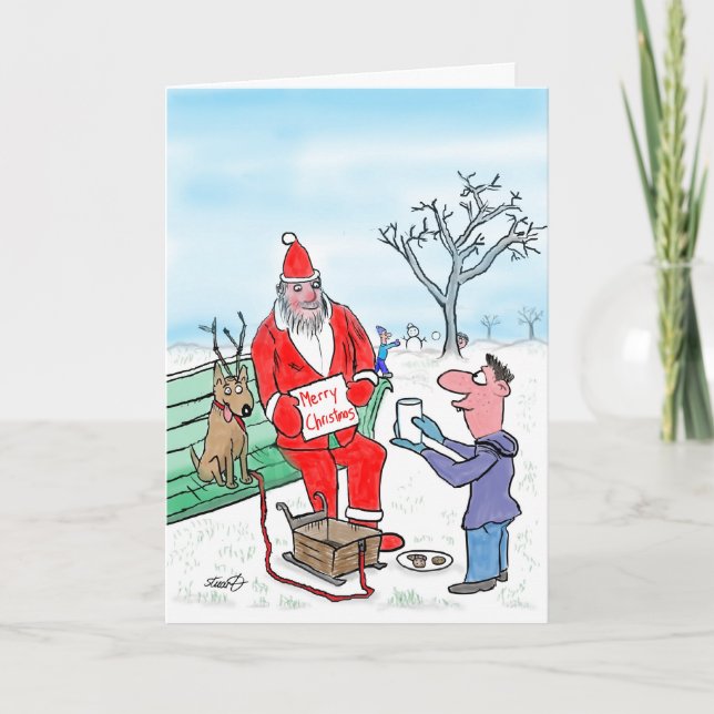 Funny Christmas Cards:The Meaning Of Christmas Holiday Card (Front)