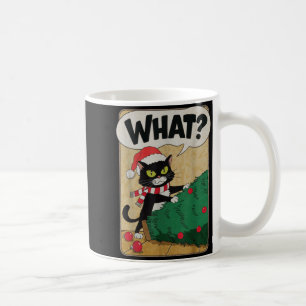 Funny Christmas Cat Christmas Tree Meowy Christmas Coffee Mug