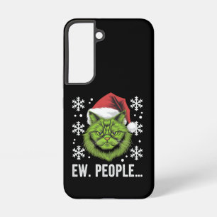 Funny Christmas Cat Ew People Meowy Cat Lovers  Samsung Galaxy Case