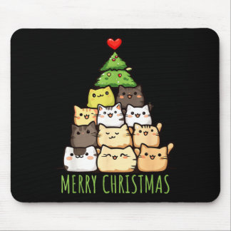 Funny Christmas Cat Love Shirt _ Cute Cat Mum Mouse Pad