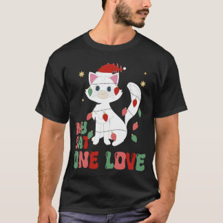 Funny christmas cat lover design T-Shirt