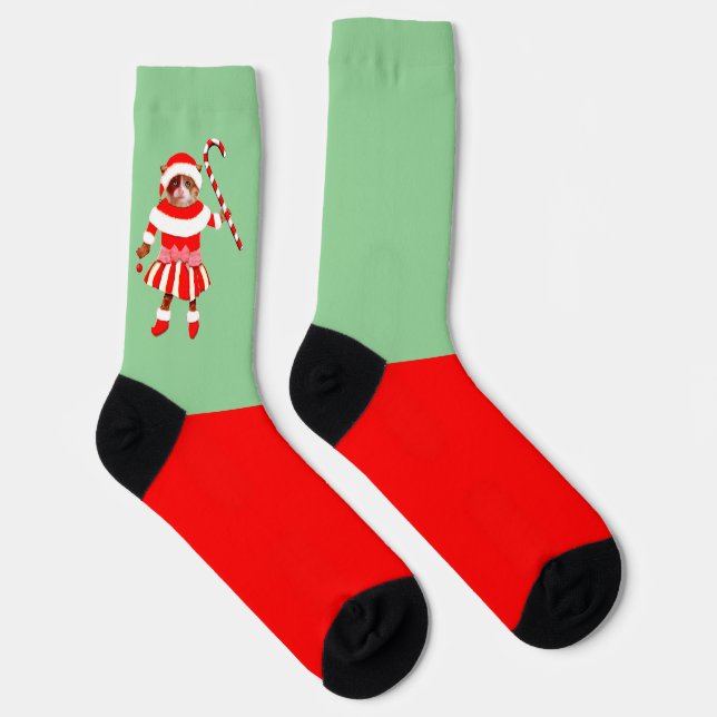 Funny Christmas Cat Socks (Right)