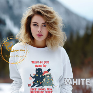 Funny Christmas Cat Sweatshirt