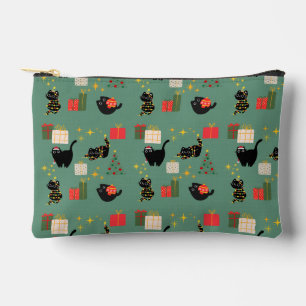 Funny Christmas Cats Accessory Pouch