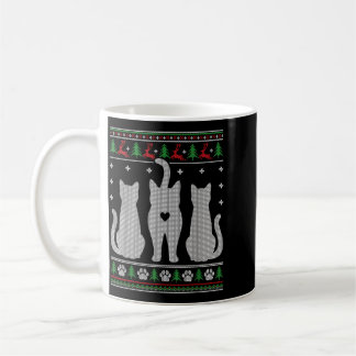 Funny Christmas Cats Butt Ugly Sweater Gag Gift Coffee Mug