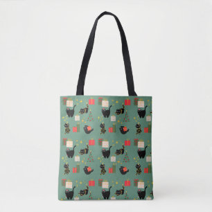Funny Christmas Cats Tote Bag