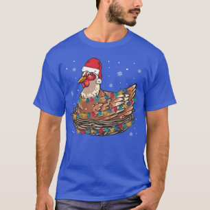 Funny Christmas Chicken Farming Xmas Animal friend T-Shirt