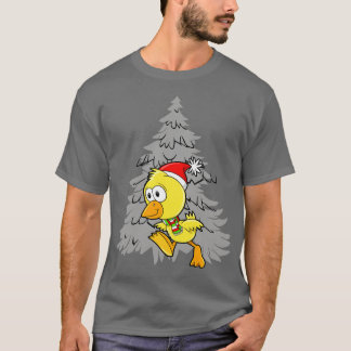 Funny Christmas Chicken  T-Shirt