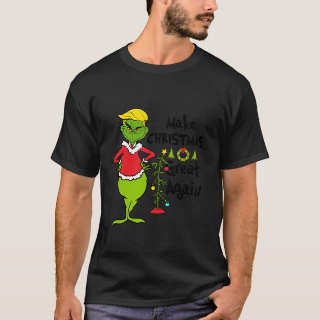 Funny Christmas Clothing Make Christmas Great Agai T-Shirt (Front)