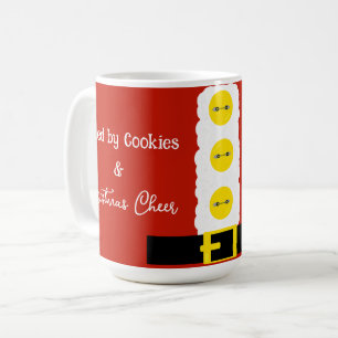 Funny Christmas Coffee Cup with Santa Belt Design