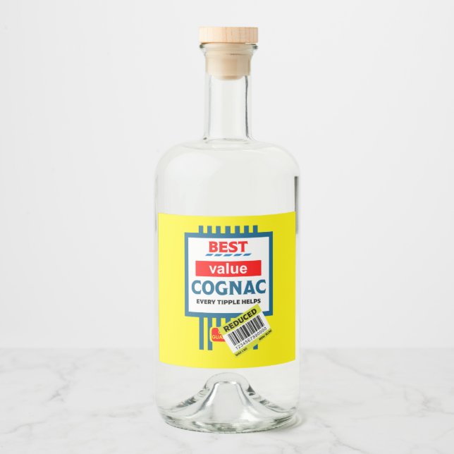 Funny Christmas Cognac Label (Front)
