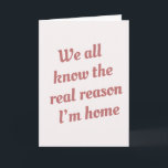 Funny Christmas Cookie Baker Holiday Card<br><div class="desc">If you’re looking forward to going home for the holidays because of the Christmas cookies that you’ll be greeted with then these cards are for you! Perfect for family members who bake. The message on the inside can be customised.</div>
