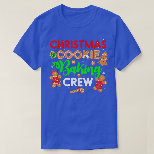 Funny Christmas Cookie Baking Crew  T-Shirt (Design Front)